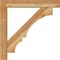 Ekena Millwork Balboa Block Rough Sawn Bracket w/ Offset Brace, Western Red Cedar, 6"W x 34"D x 34"H BKT0604X34X34BOA05RWR - alternate 4